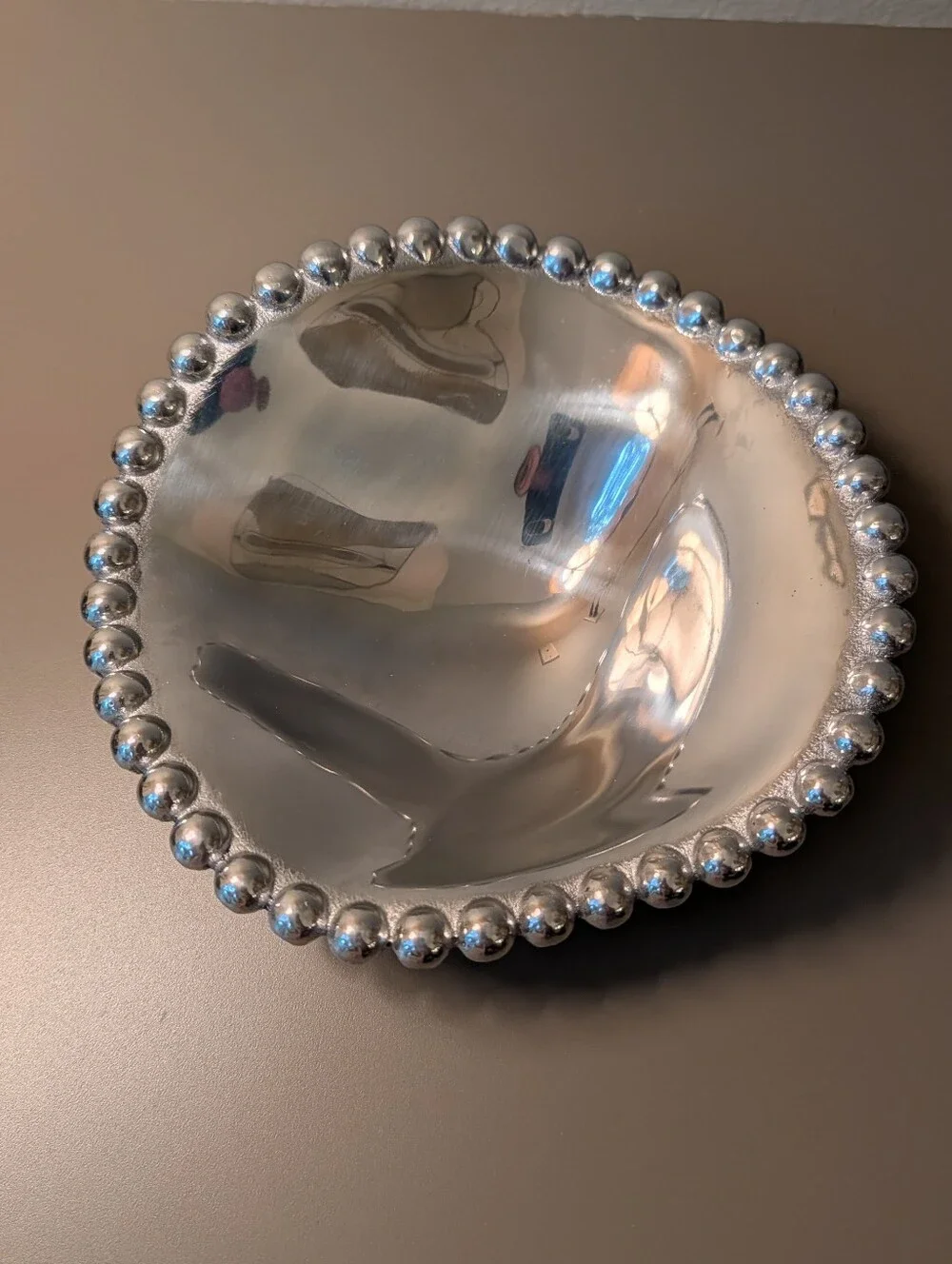 wavy MARIPOSA bead pearled edge bowl